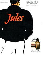 publicité Advertising 0423  1980     Jules novelle ligne homme Dior René Gruau