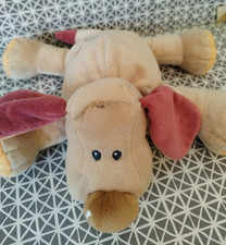 Doudou peluche chien  beige