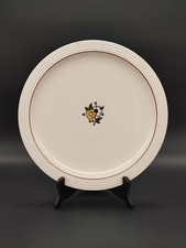 Faïencerie de Longwy – Plat à gâteau rond 31,5 cm – décor floral central–vintage