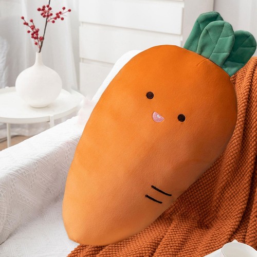 Coussin peluche carotte - coussin, en
