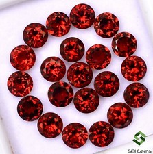 Naturel Grenat Rouge Rond