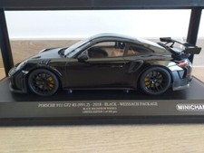 Minichamps 1/18  Porsche 991/2 GT2 Rs Weissach package Noir 2018 limitée 1/300