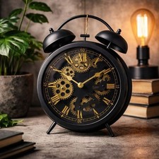 Horloge de table industrielle