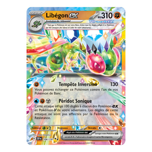 Carte pokémon libégon - pokémon, ex