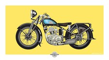 poster affiche moto ancienne