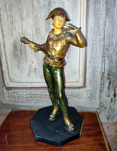 Statue joueur mandoline en - joueur,