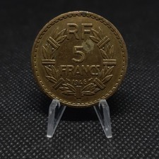 5 francs France 1946 C- Lavrillier en cupro-aluminium, TB,  sous pochette