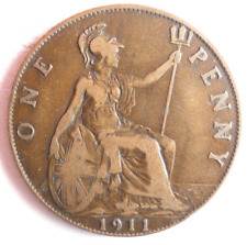 1911 GRANDE-BRETAGNE PENNY - Pièce De Collection - LIVRAISON GRATUITE - Bin #302