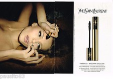 PUBLICITE ADVERTISING 065  2009  YVES SAINT LAURENT  maquillage mascara ( 2p)