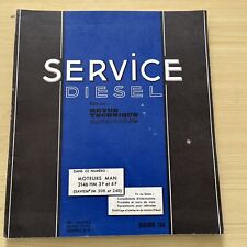 REVUE TECHNIQUE MOTEUR MAN 2146 HM 3 F 4 F CAMIONS SAVIEM JM 200 JM 240