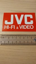 Adesivo sticker vintage "JVC Hi-Fi & video" in ottimo stato
