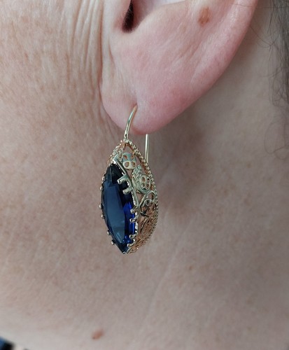 Boucle oreilles vintage 585 - boucle, d'oreilles