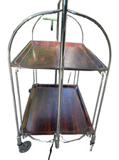 Dinett Vintage Gerinol Desserte Dépliable BAR Chariot de Thé 70er Lounge