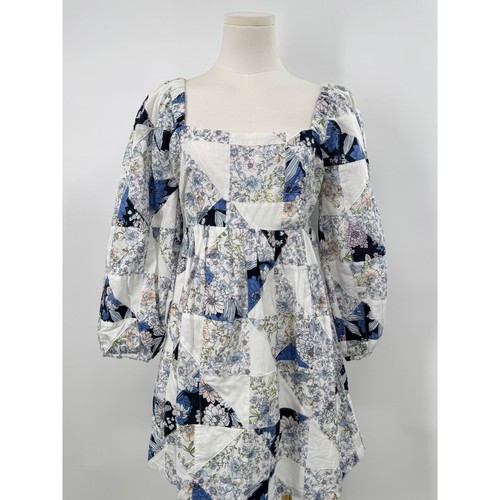 Crew white floral patchwork - white,