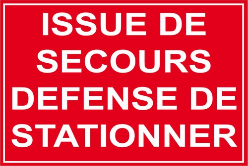 Panneau issue secours - panneau,