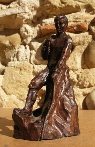 Statuette alpiniste guide