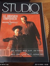 Magazine studio N° 9 Decembre 1987 Le Dernier Empereur