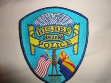 police américaine !!! insigne écusson Bisbee Arizona police