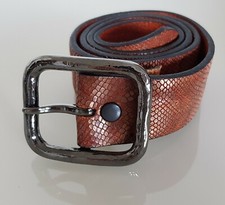 Ceinture cuir coeur de lion