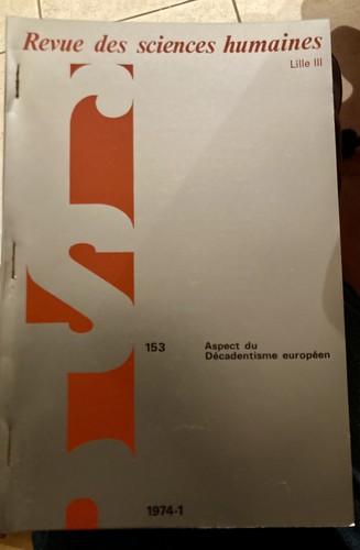 Revue des sciences humaines - des,