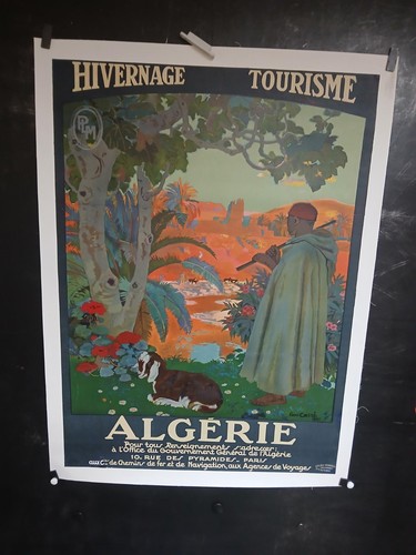 Rare affiche plm algerie - , leon