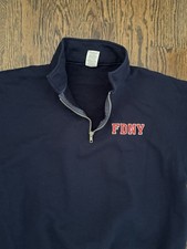 Vtg Y2K Embroidered Red FDNY