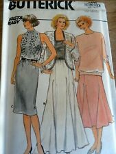 4448 PATRON BUTTERICK VINTAGE CREATIONS JUPE DROITE EVASEE LONG COURT40 AU 44   