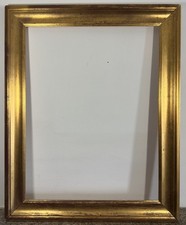 Cadre ancien doré 15P 12F Vue: 55x46cm Feuillure: 65x50,5cm Entier: 78x63cm