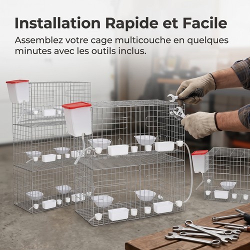 Cage pigeons sur pied - cage,