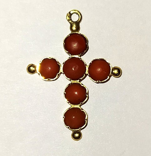 Croix pendentif 18 - en, or