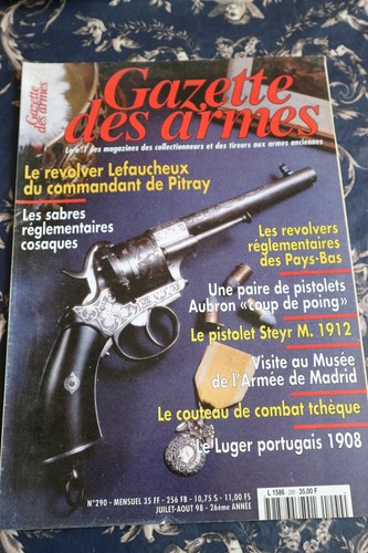 Revue gazette armes - revue, n°290