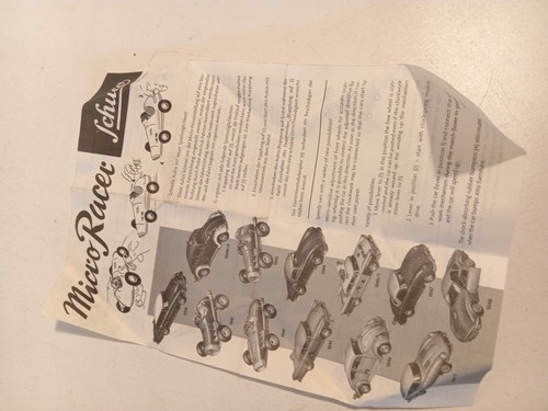 Schuco micro racer feuillet - schuco,