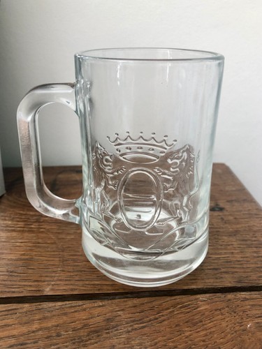 Chope verre épais drapeau - chope, en