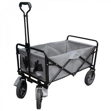 Linxor - Chariot de transport, remorque de jardin pliable à roulettes - 90 Kg