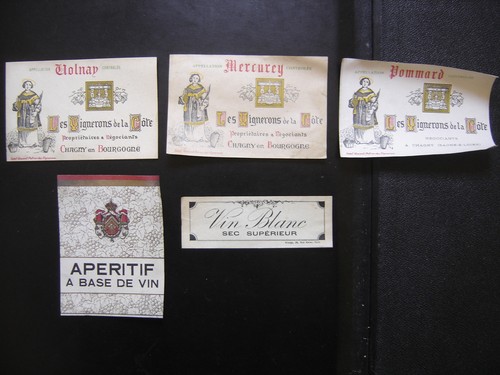 Etiquettes anciennes volnay - etiquettes,