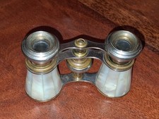 jumelles nacre théatre ancienne vitrine collection