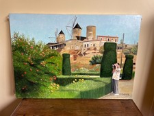 Tableau huile sur toile J.B