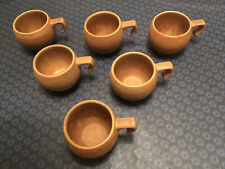 6 tasses Rhodaceram en grés 