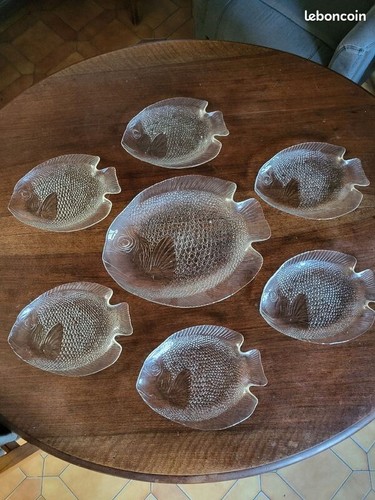 Service poisson verre - service,