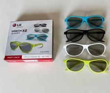 Lunettes cinéma 3D - lot de 4 - LG AG-F315 - TBE