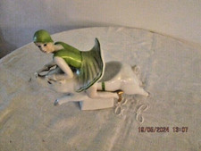 ANCIENNE BAIGNEUSE FIGURINE PORCELAINE HALF DOLL TEE PUPPEE CRAFT ART GERMANY