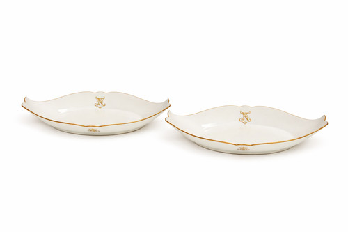 Assiettes sèvres monogramme - sèvres,