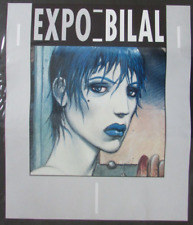 PLV Affiche originale 49 x 42 cm Enki Bilal Expo Bilal La Femme piège