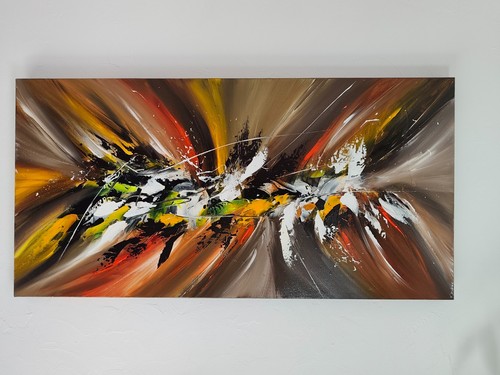 Tableau abstrait coloré - ,