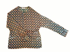 Blouse chemisier taille L (40) kaki marron beige manches longues May&CO