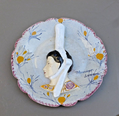 Assiette coiffe bretonne - coiffe,