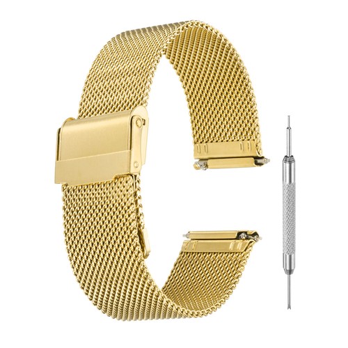 Bracelet montre maille - , métal
