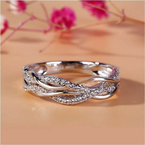 Bague alliance torsadée