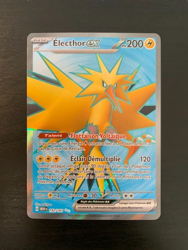 Carte pokémon electhor - carte, ex