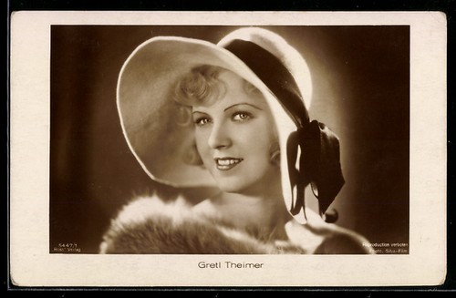 Carte postale actrice gretl - carte,